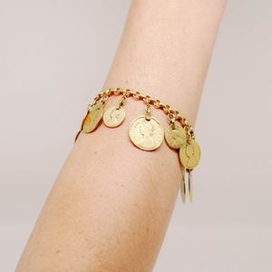 Gold Coin Bracelet